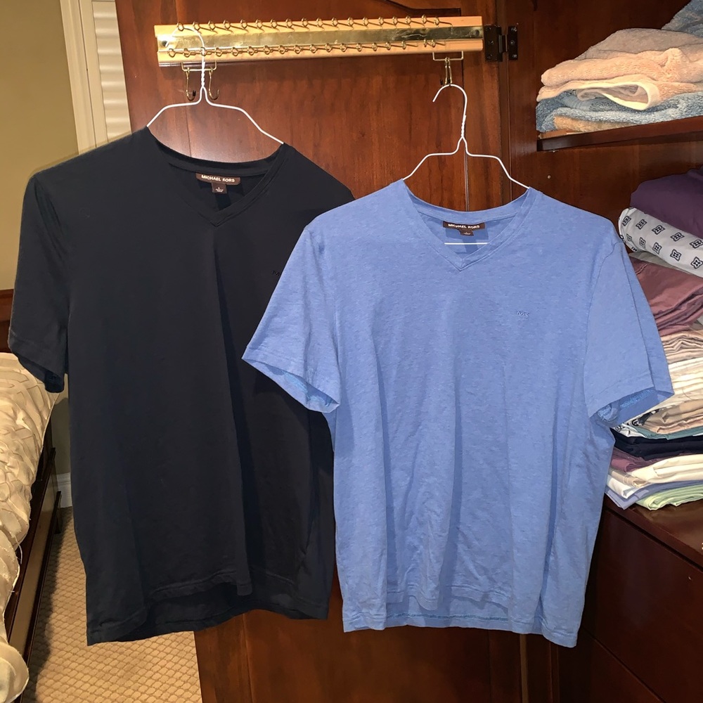 Set of 2 Micheal Kors Men’s V Neck Shirts